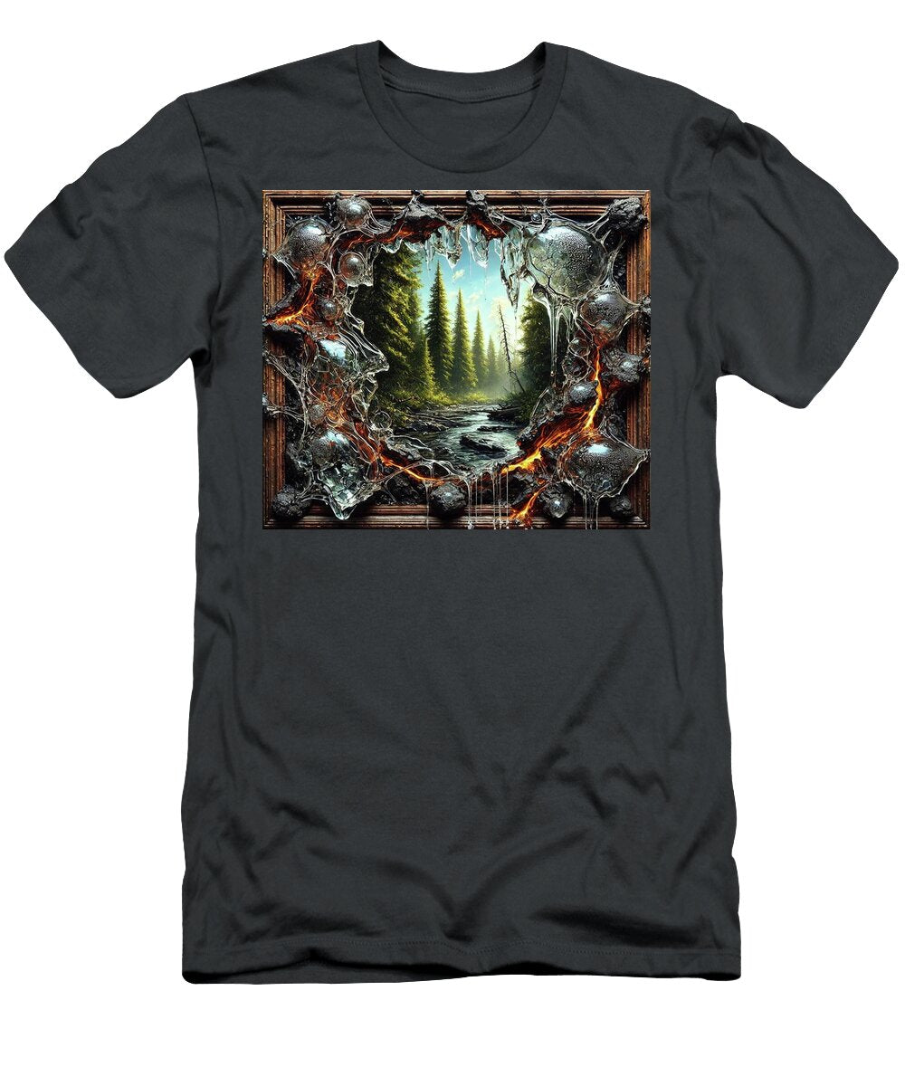 Molten Glass Bubbly Forest Bradley Schultz T-Shirt