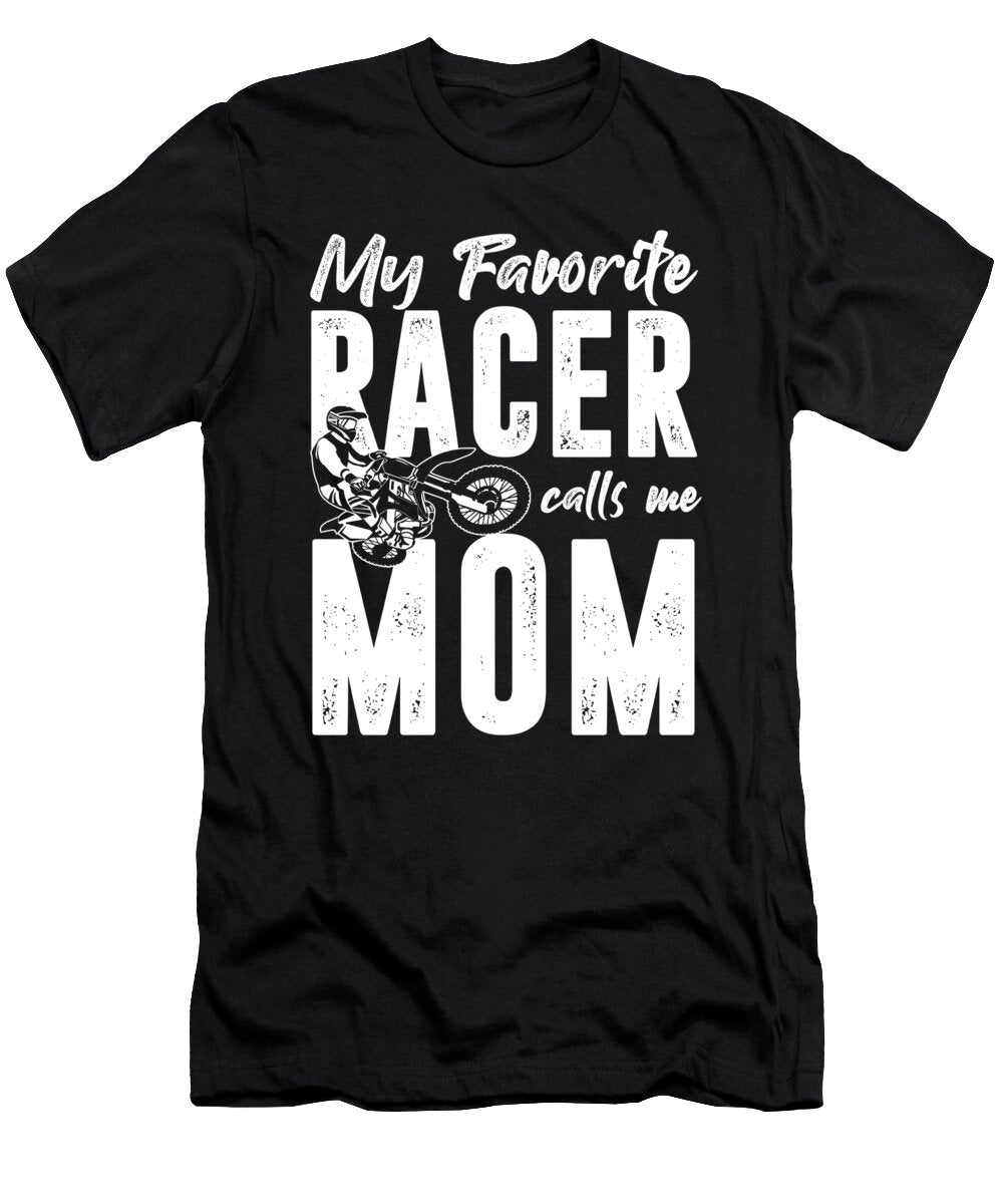 Mom Mother Motocross Son Daughter Motorcycle Gift Thomas Larch T-Shirt