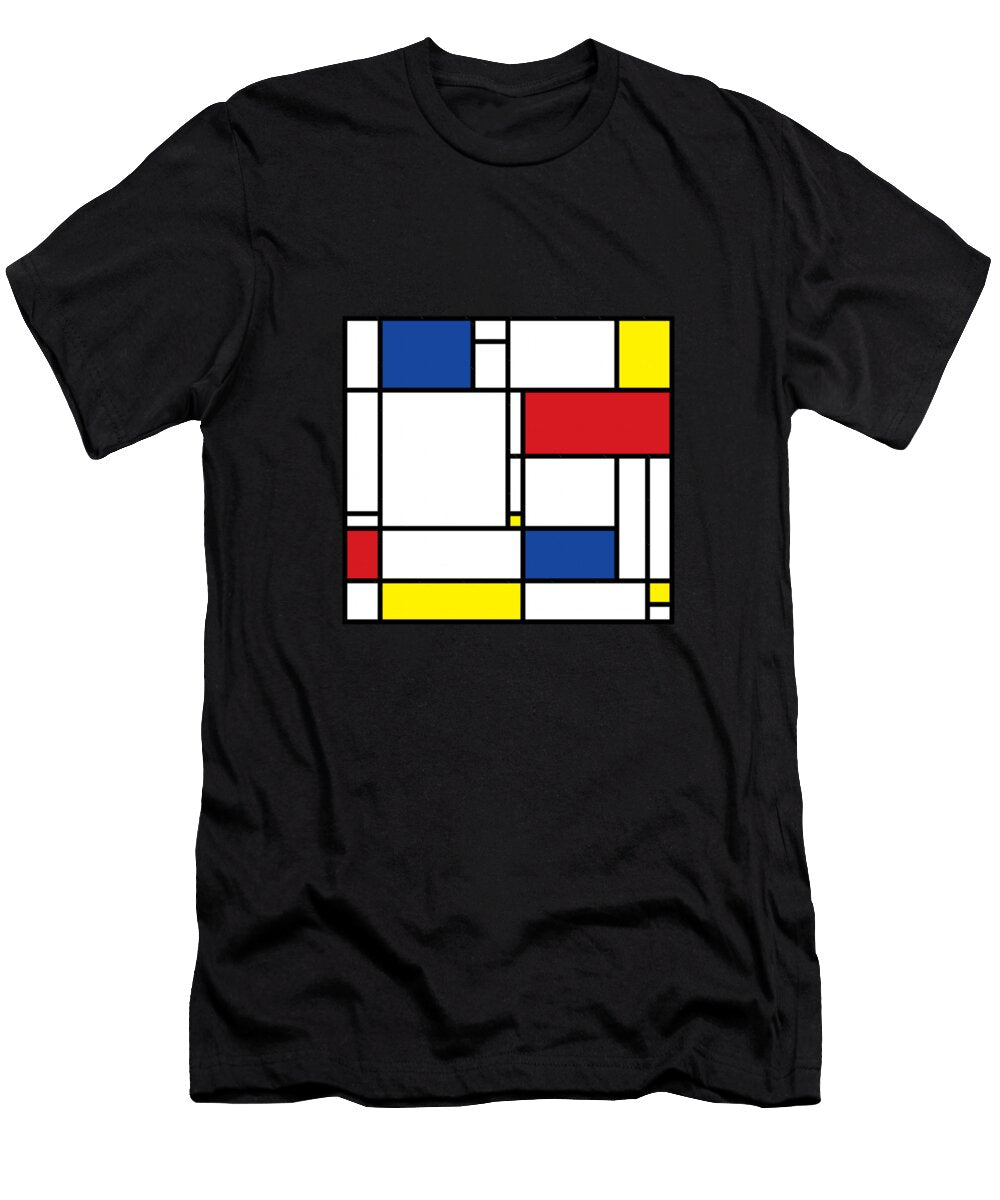 Mondrian Minimalist De Stijl Modern Art Fatfatin Vanessa Nikki T-Shirt