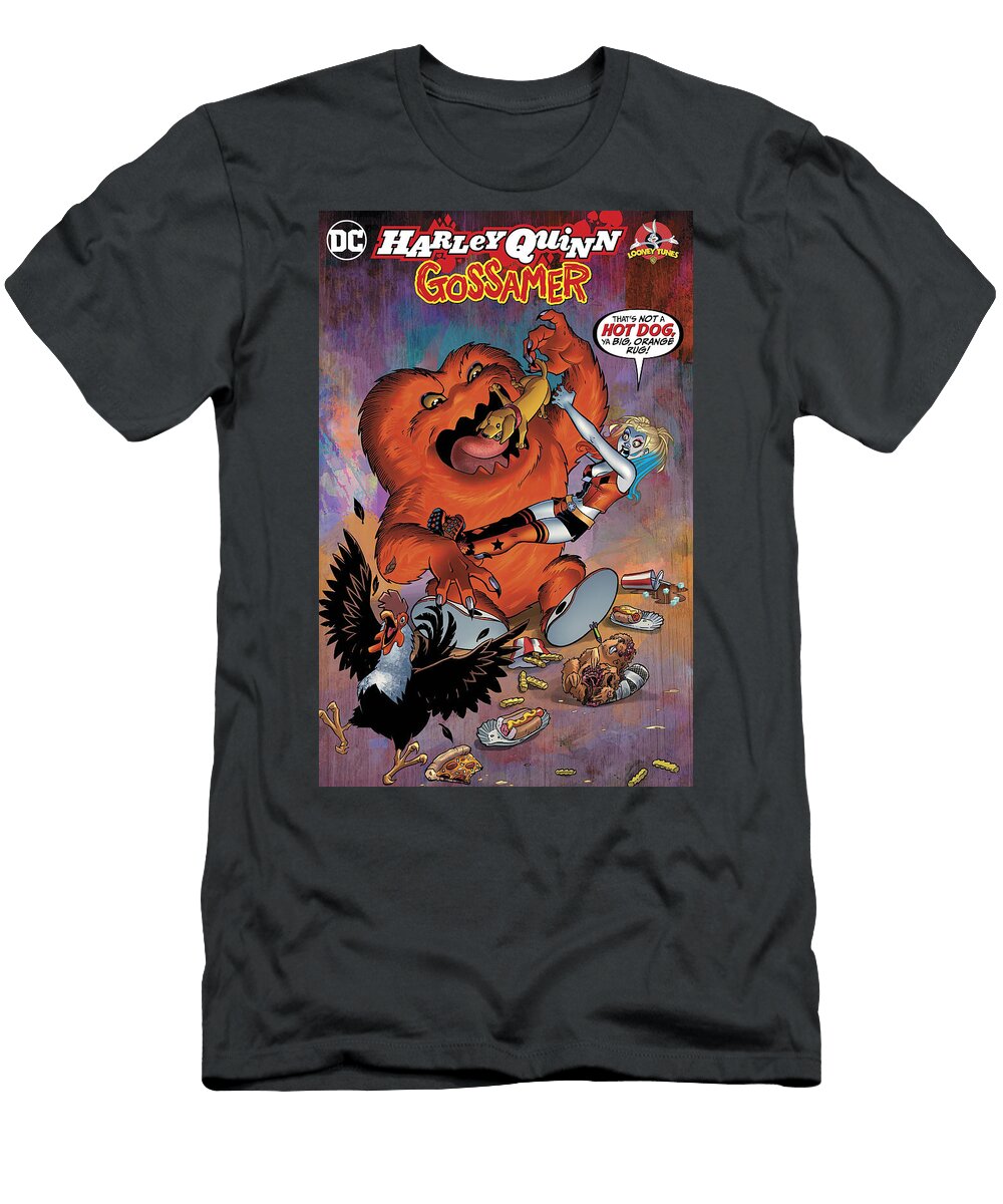 Monster Eating a Hotdog Near Clown Chicken Plate and Mess Hunter Vintage T-Shirt