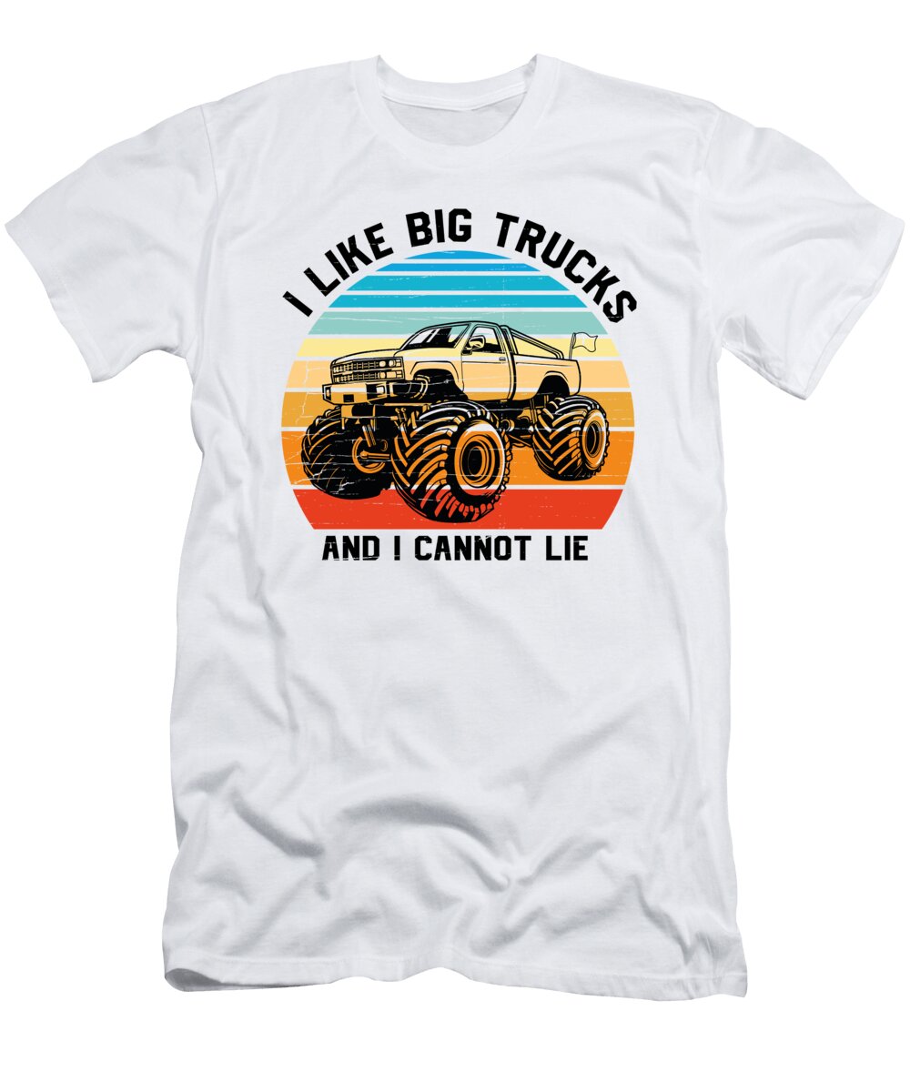 Monster Truck I Like Big Trucks and I Cannot Lie Basquiaty Store T-Shirt