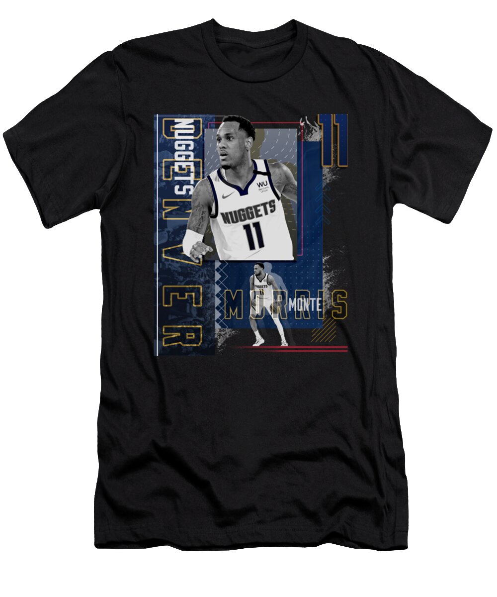 Monte Morris Basketball Paper Poster Nuggets 2 Kelvin Kent T-Shirt