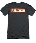 Moose Walking Through the Forest Robert Margetts T-Shirt