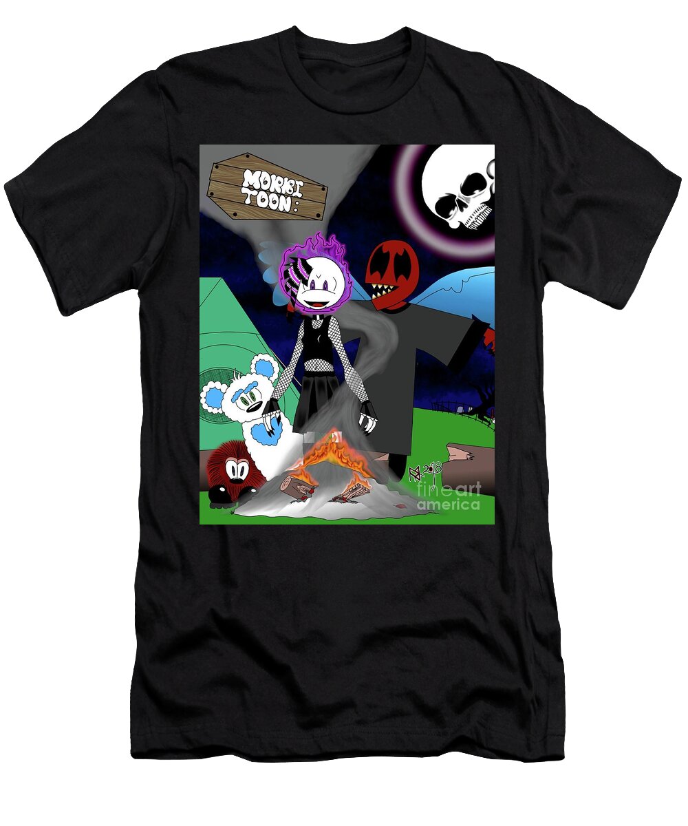 Morbi Toon Goes Camping Lucion Versipellis T-Shirt