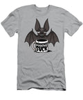 Mornings Suck Sleepy Vampire Bat Coffee Humor John Schwegel T-Shirt