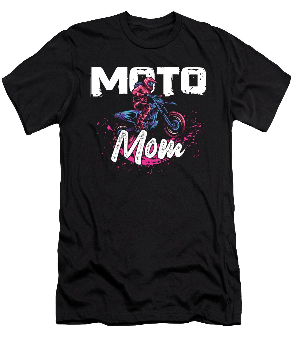 Moto Mom Mother Motocross Motorcycle Biker Gift Thomas Larch T-Shirt