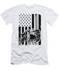 Motocross US Flag America Dirt Bike 4th of July Funny Motocross Lisa Stronzi T-Shirt