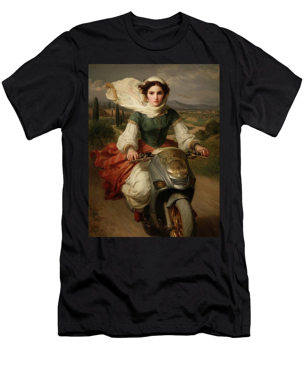 Motorbiking Through the Ages Fabrizio Cassetta T-Shirt