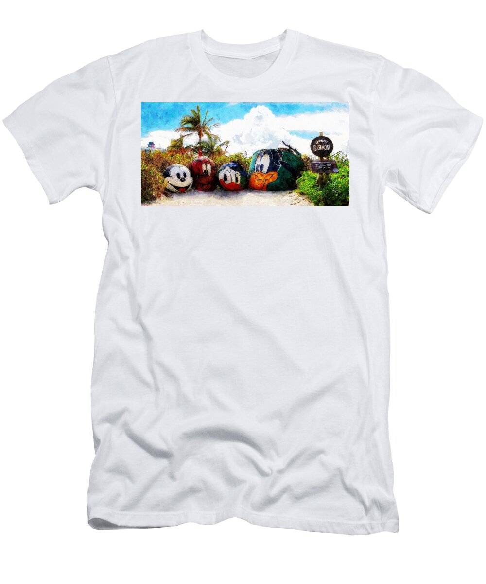 Mount Rustmore Castaway Cay Sandy Macgowan T-Shirt