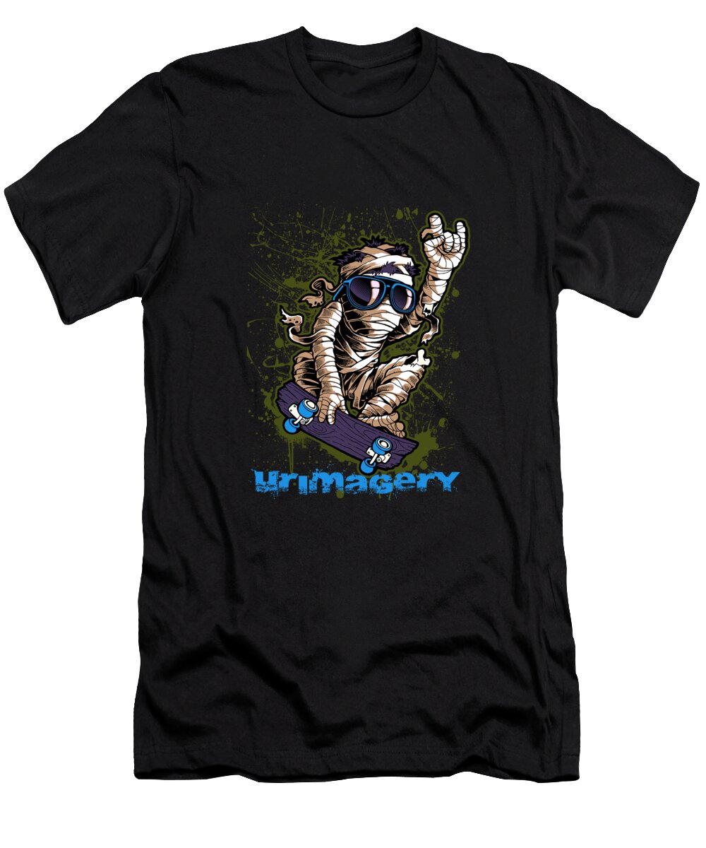Mummy Skater Blue Alexiss Jaimes T-Shirt