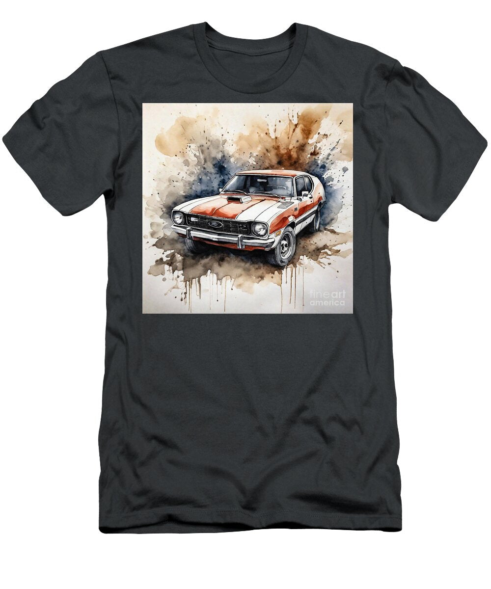 Muscle Car Ford Maverick Ldo Ink 399 Clark Leffler T-Shirt