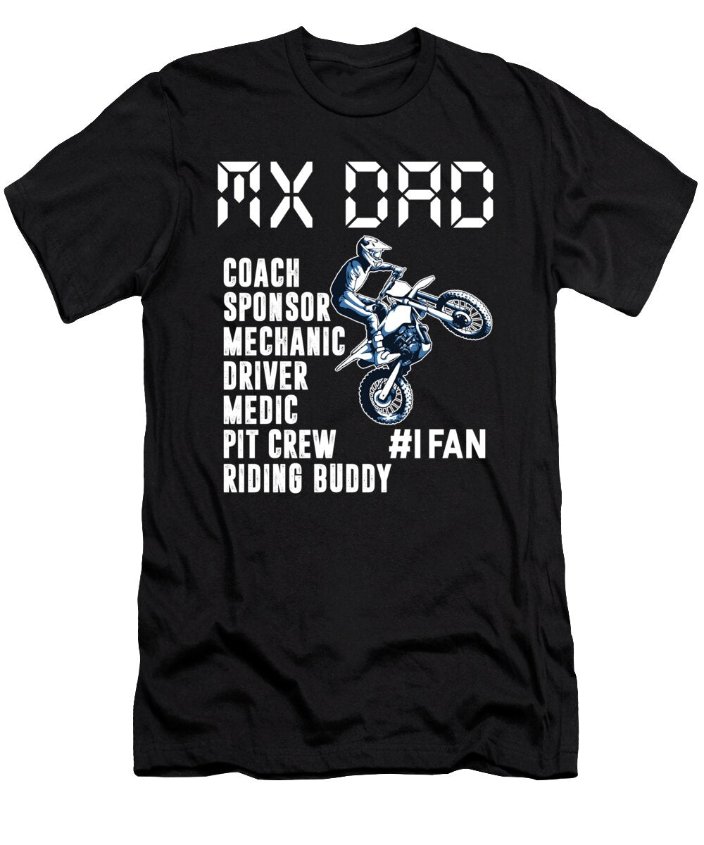 Mx Dad Motocross Father Papa Fathers Day Motorcycle Gift Thomas Larch T-Shirt