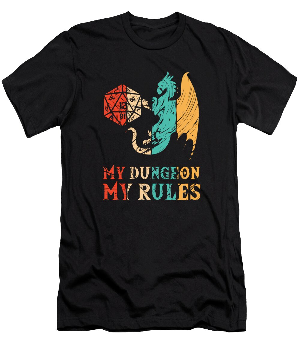 My Dungeon My Rules Rpg Gm Boardgame Pen and Paper Marco Rothe T-Shirt