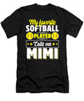My Favorite Softball Player Calls Me Mimi Mothers Day Dh Bubble T-Shirt