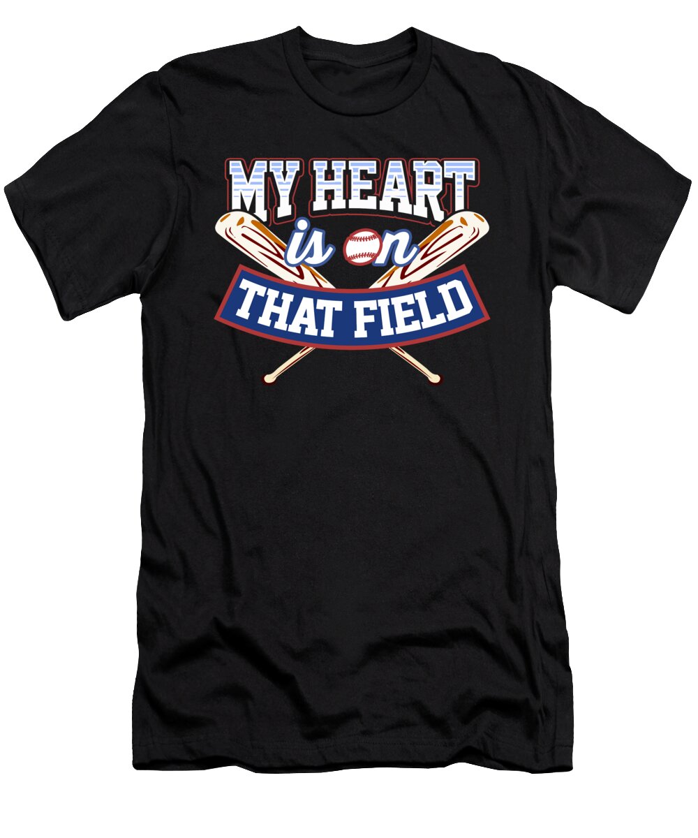 My Heart Is on That Field Baseball Softball Mom Jacob Zelazny T-Shirt