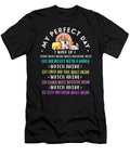 My Perfect Day Watch Anime Manga Lover Gifts Kawaii Girl Cat Dnt Prints T-Shirt