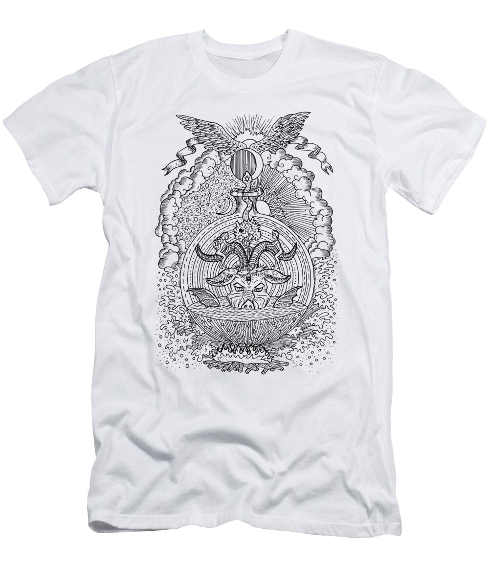 Mystical Alchemical Bull Symbol Jeramy T-Shirt
