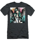 Mystical Angel with Vibrant Hair Eve Designs T-Shirt