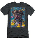 Neapolitan Mastiff Dog Frolicking in a Bubbly Bathtub Adrien Efren T-Shirt