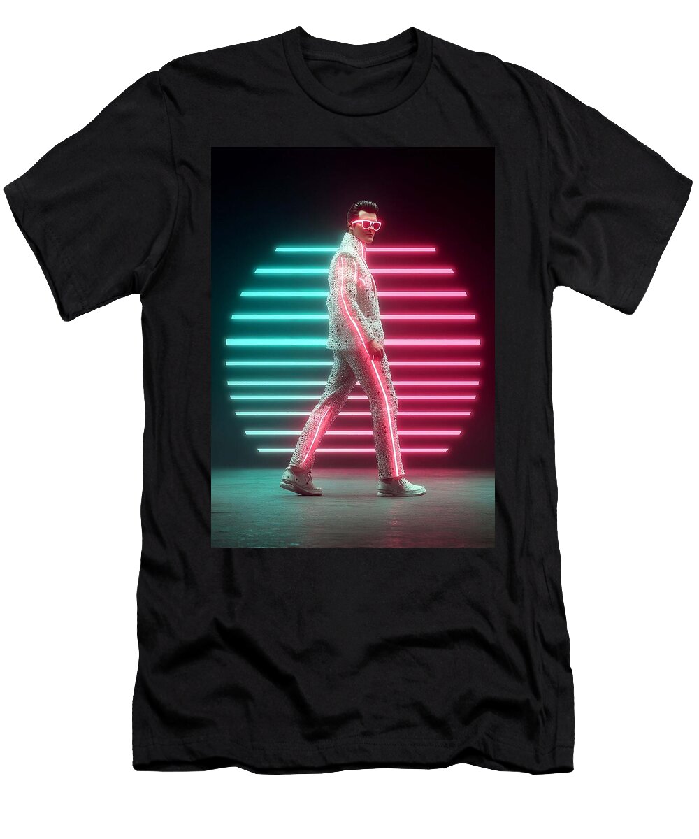 Neon Striped Suit Fashion Elvis Presley Grayson Sheppard T-Shirt