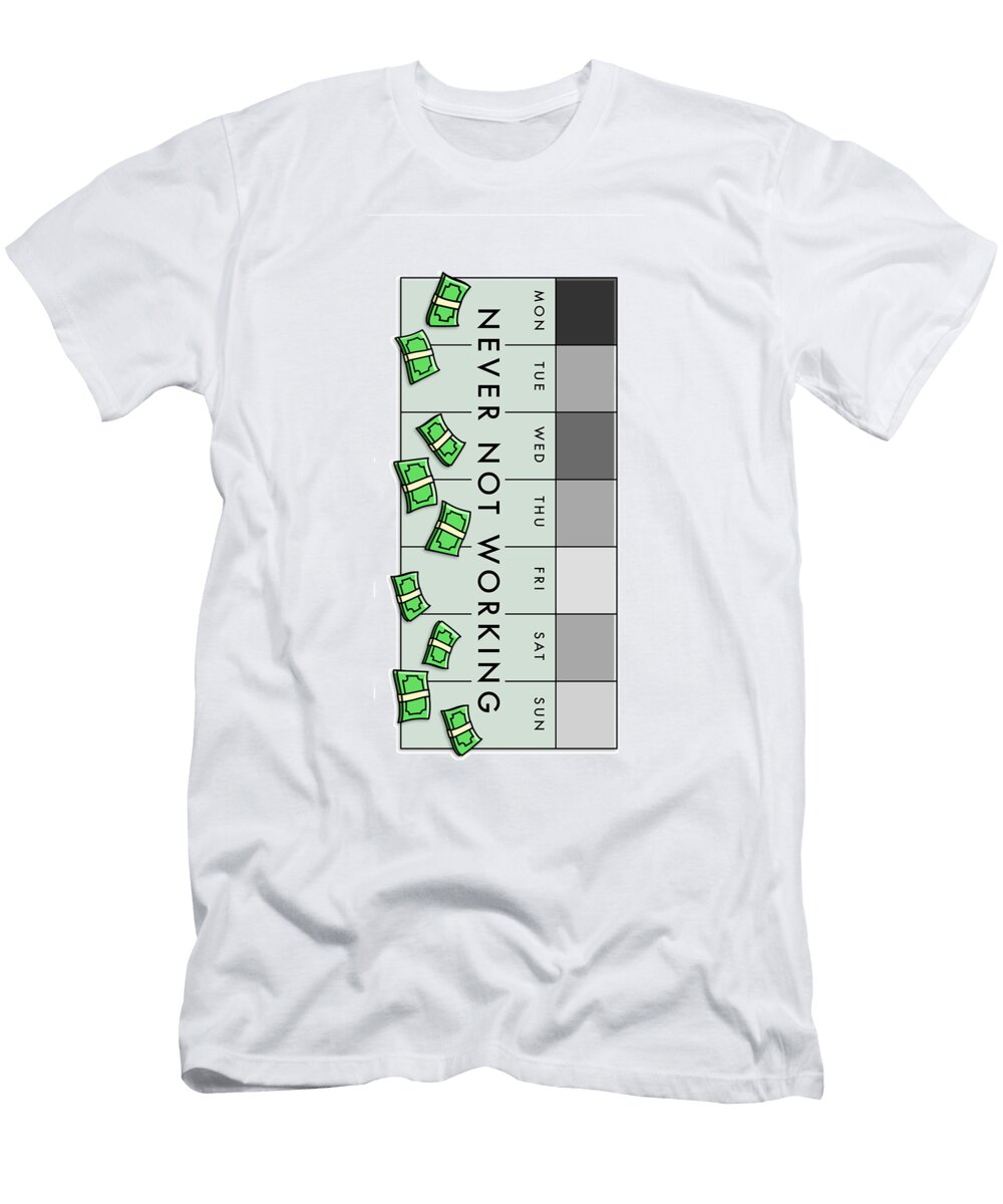 Never Not Working Gray Canvas Cultures T-Shirt