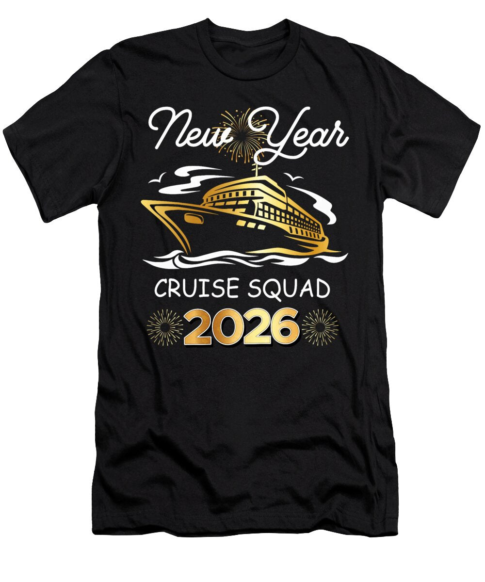 New Year Cruise Squad 2026 Years Eve Party Studi Alex T-Shirt