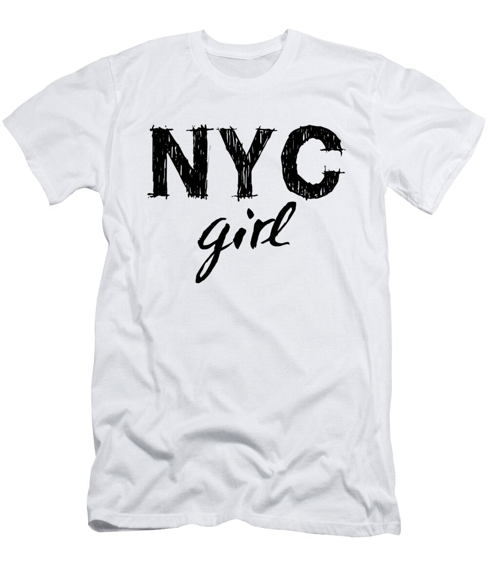 New York City Girl Wall Art Prints T-Shirt