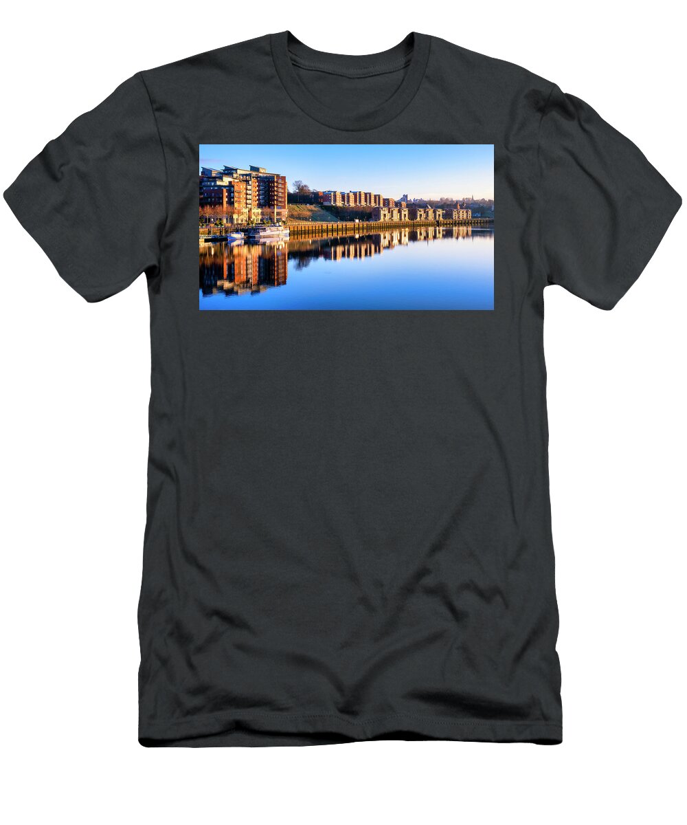 Newcastle Quayside At Golden Hour Tim Hill T-Shirt