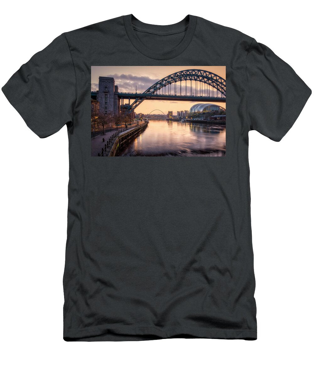 Newcastle Quayside At Sunrise Tim Hill T-Shirt