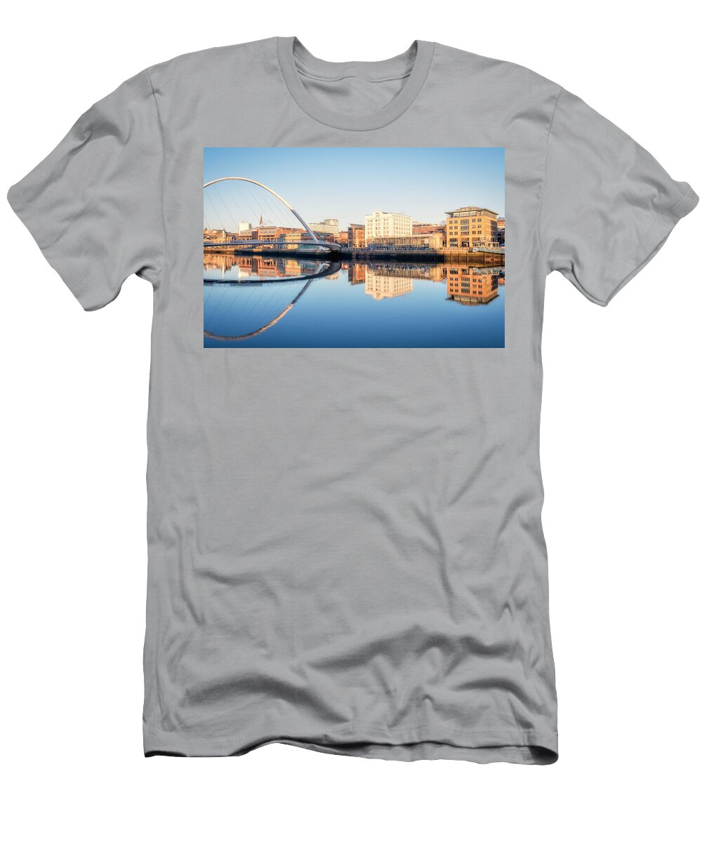 Newcastle Quayside Reflections Tim Hill T-Shirt