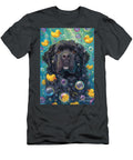 Newfoundland Dog in a Bubbly Bathtub Scene Adrien Efren T-Shirt