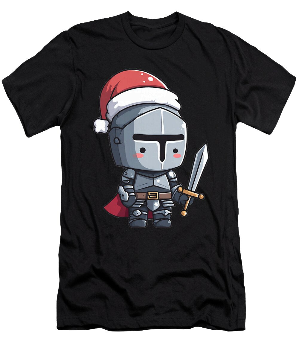 Nice Knight Armor with Sword in Christmas Look Natalie Lidford T-Shirt