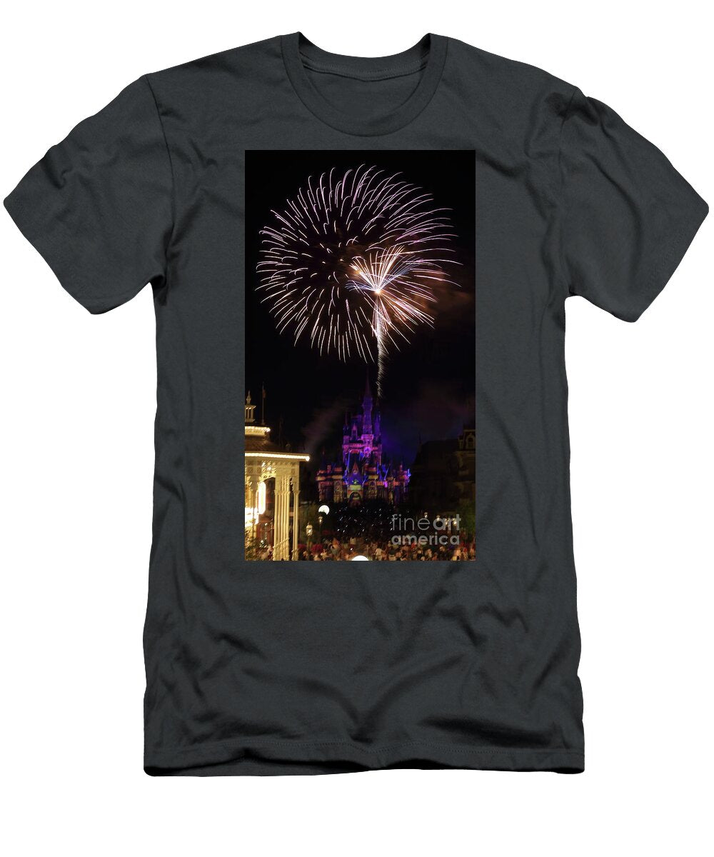 Night Skies At Disney Erick Schmidt T-Shirt