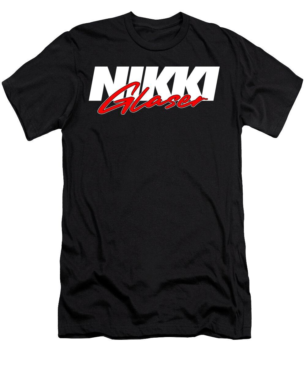 Nikki Glaser Bold Red and White Text Nikki Glaser T-Shirt