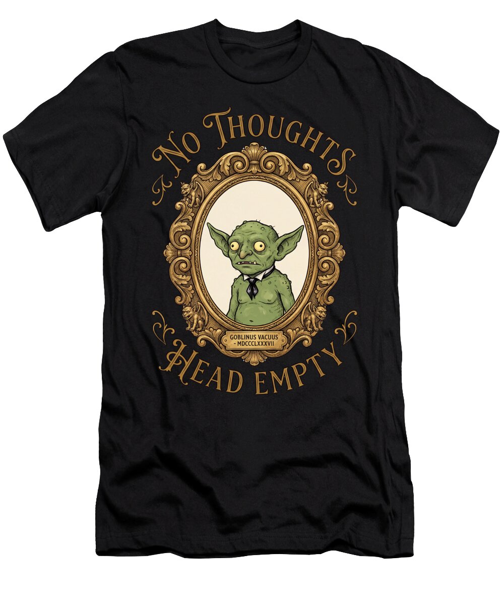 No Thoughts Head Empty Vintage Style T-Shirt