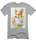Norwegian Lundehund Dog Frolicking in a Bubbly Bathtub Adrien Efren T-Shirt