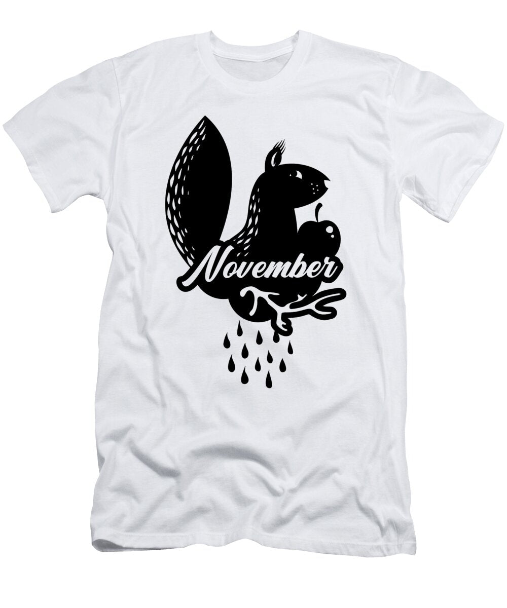 November Autumn Squirrel Jacob Zelazny T-Shirt
