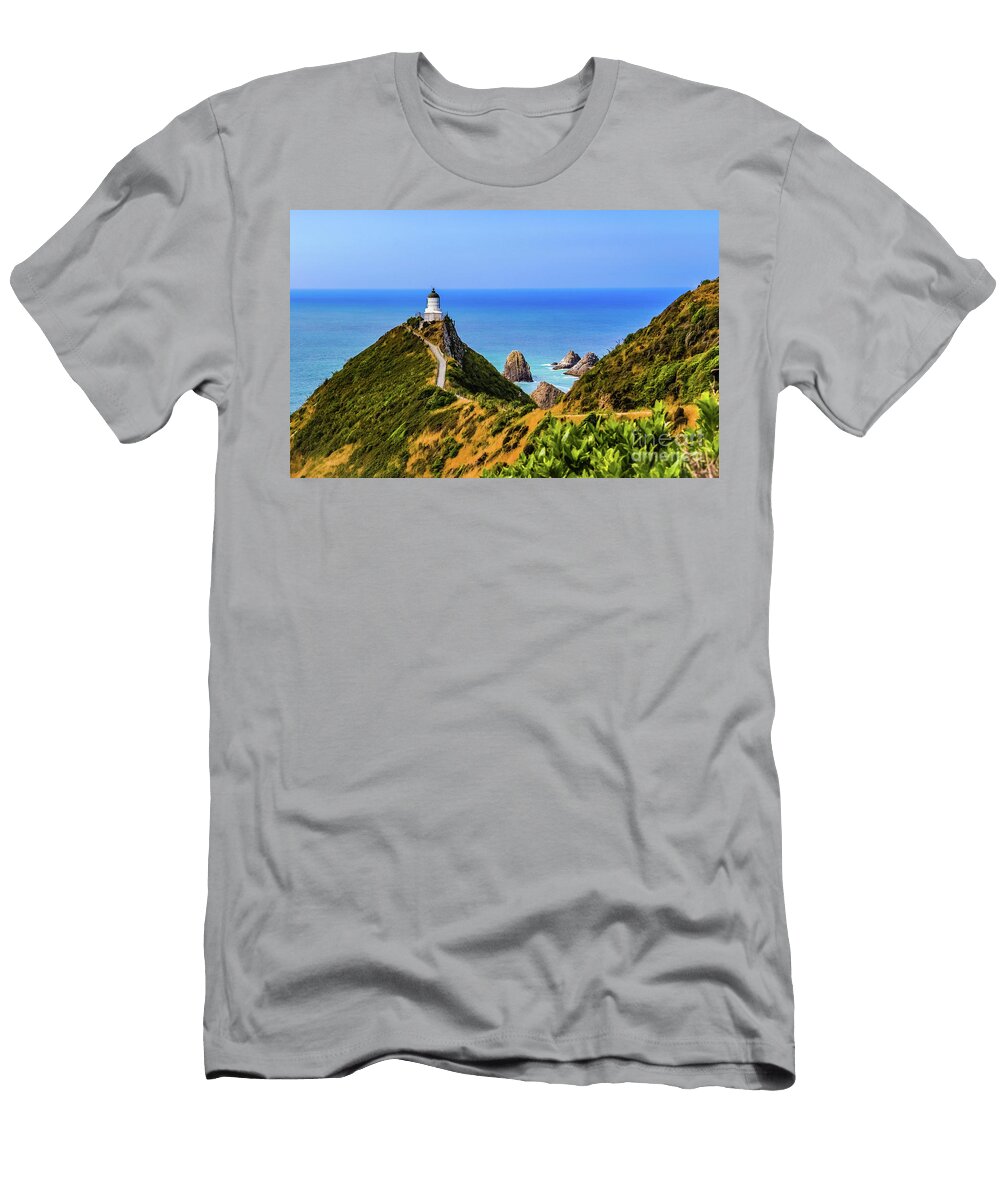 Nugget Point Lighthouse Lyl Dil Creations T-Shirt