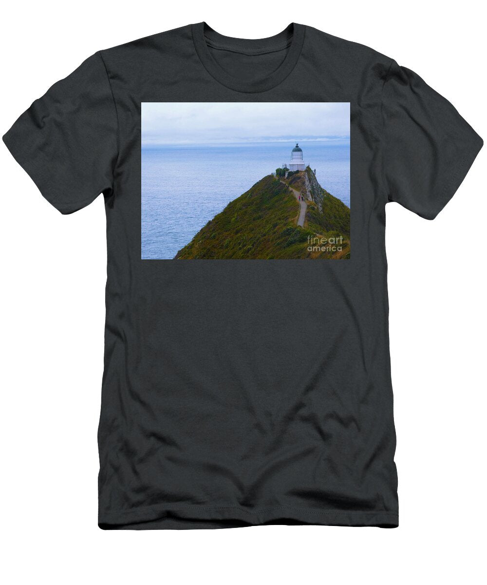 Nugget Point Lighthouse Print Jill Mascioli T-Shirt