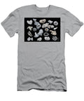 Nuggets and Thingamajigs on Black Background Barbara Mcmahon T-Shirt