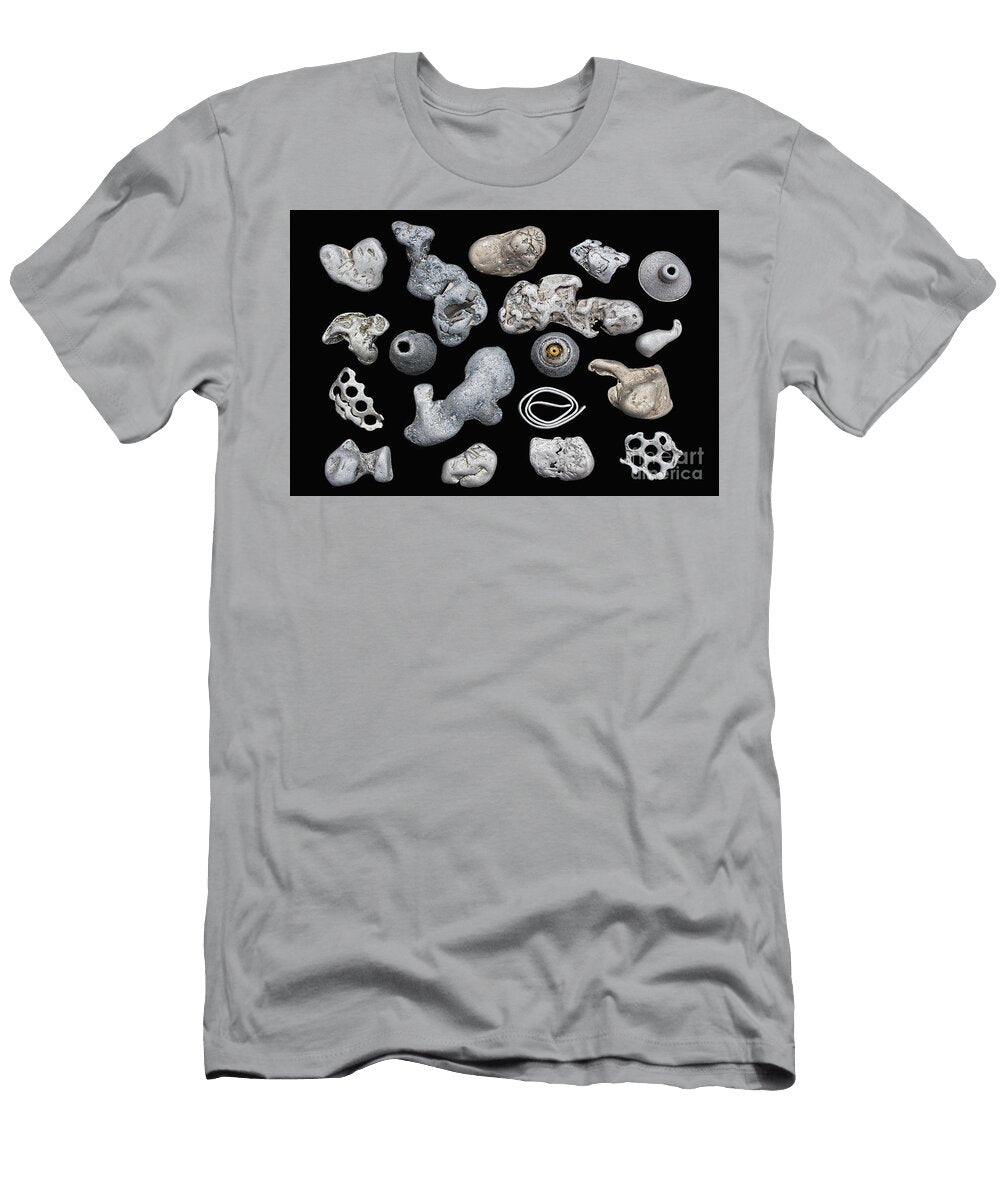 Nuggets and Thingamajigs on Black Background Barbara Mcmahon T-Shirt