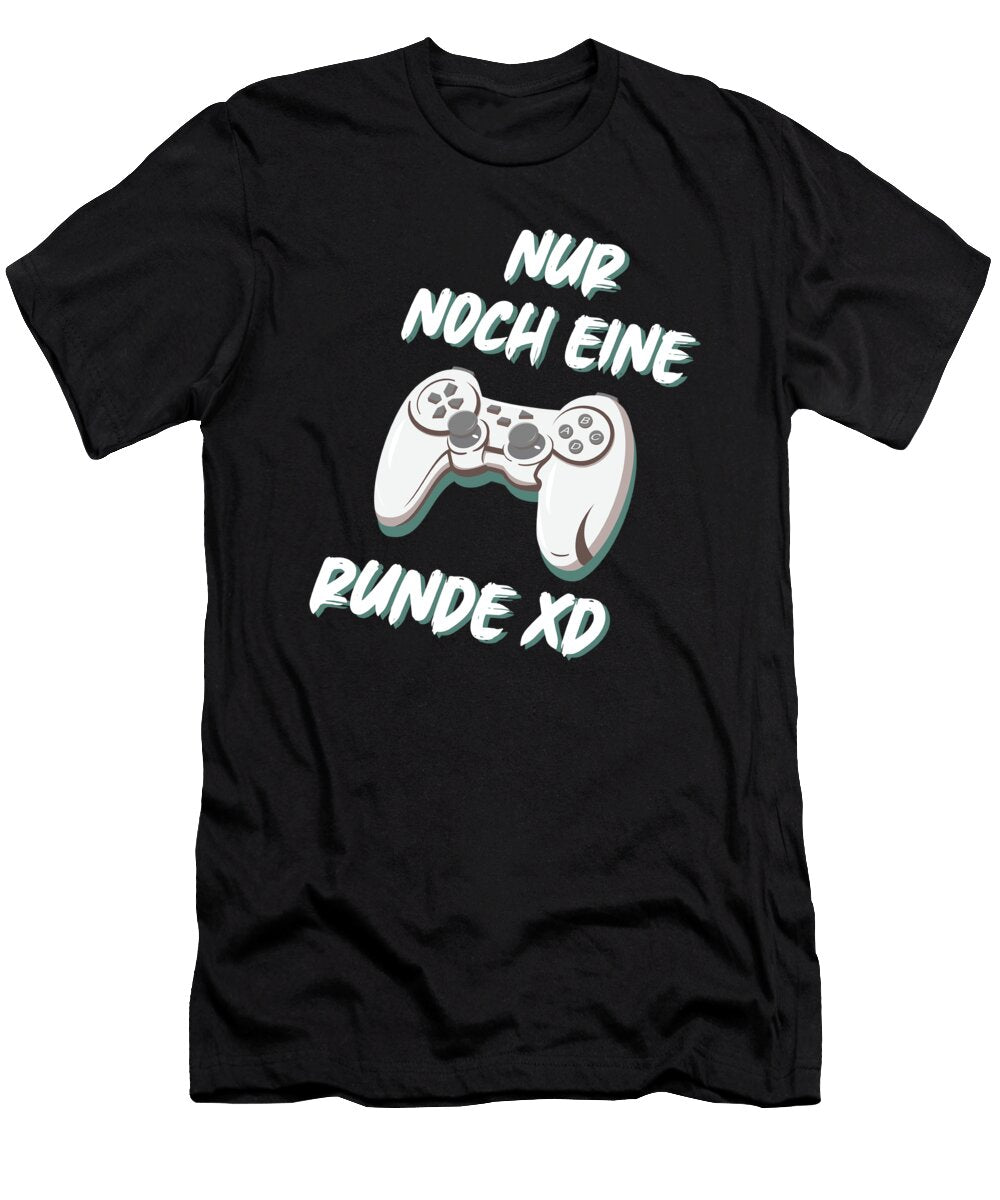 Nur Noch Eine Runde Zocken Zocker Gamer Gaming Gift Thomas Larch T-Shirt