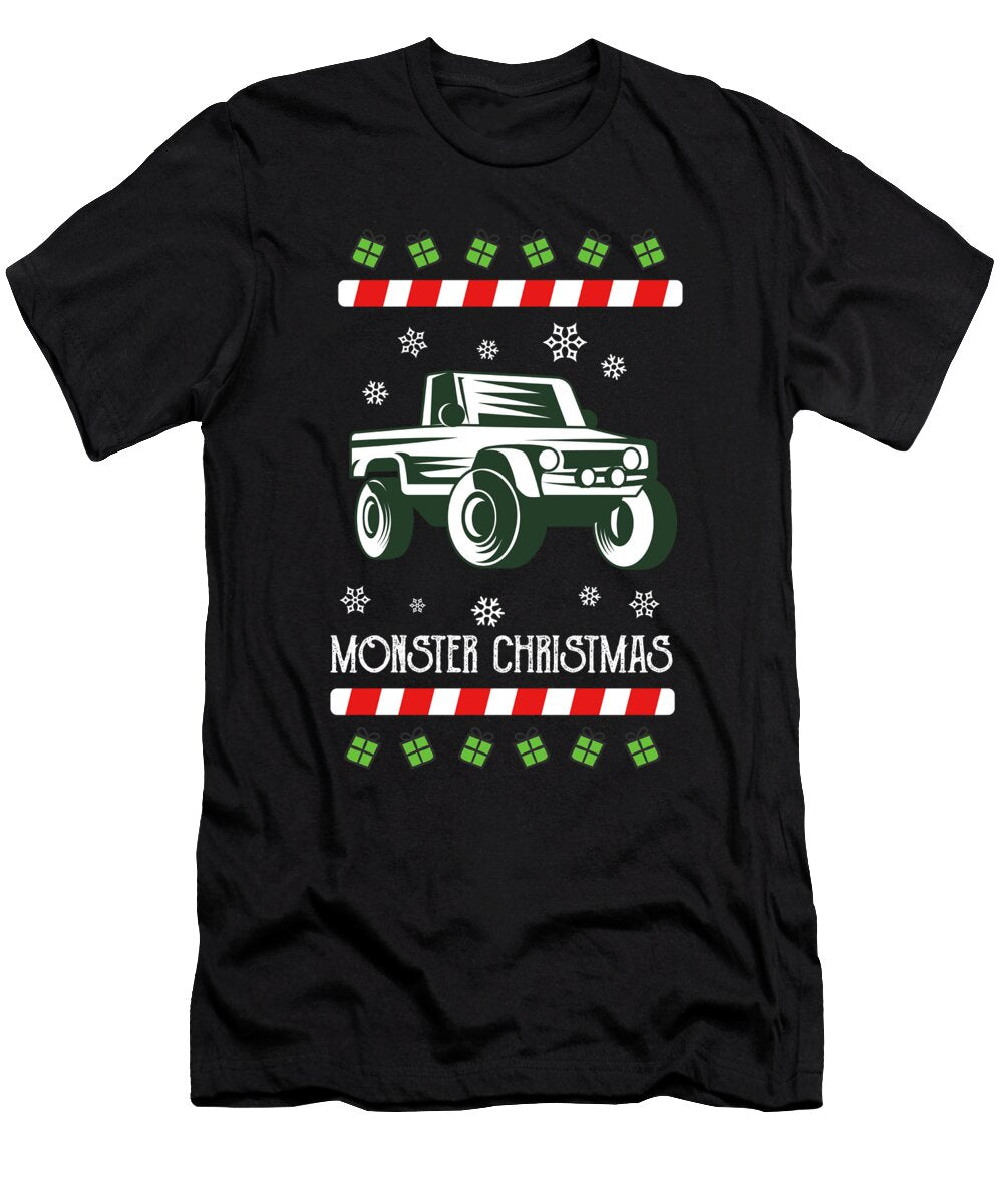 Offroad Monster Truck Christmas Xmas Winter Holidays Thomas Larch T-Shirt