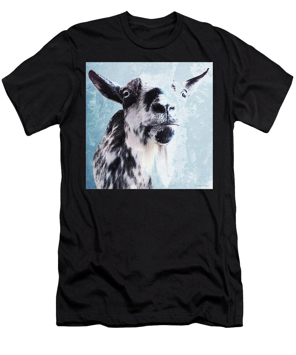 Oh for Heavens Sake Goat Art Sharon Cummings T-Shirt