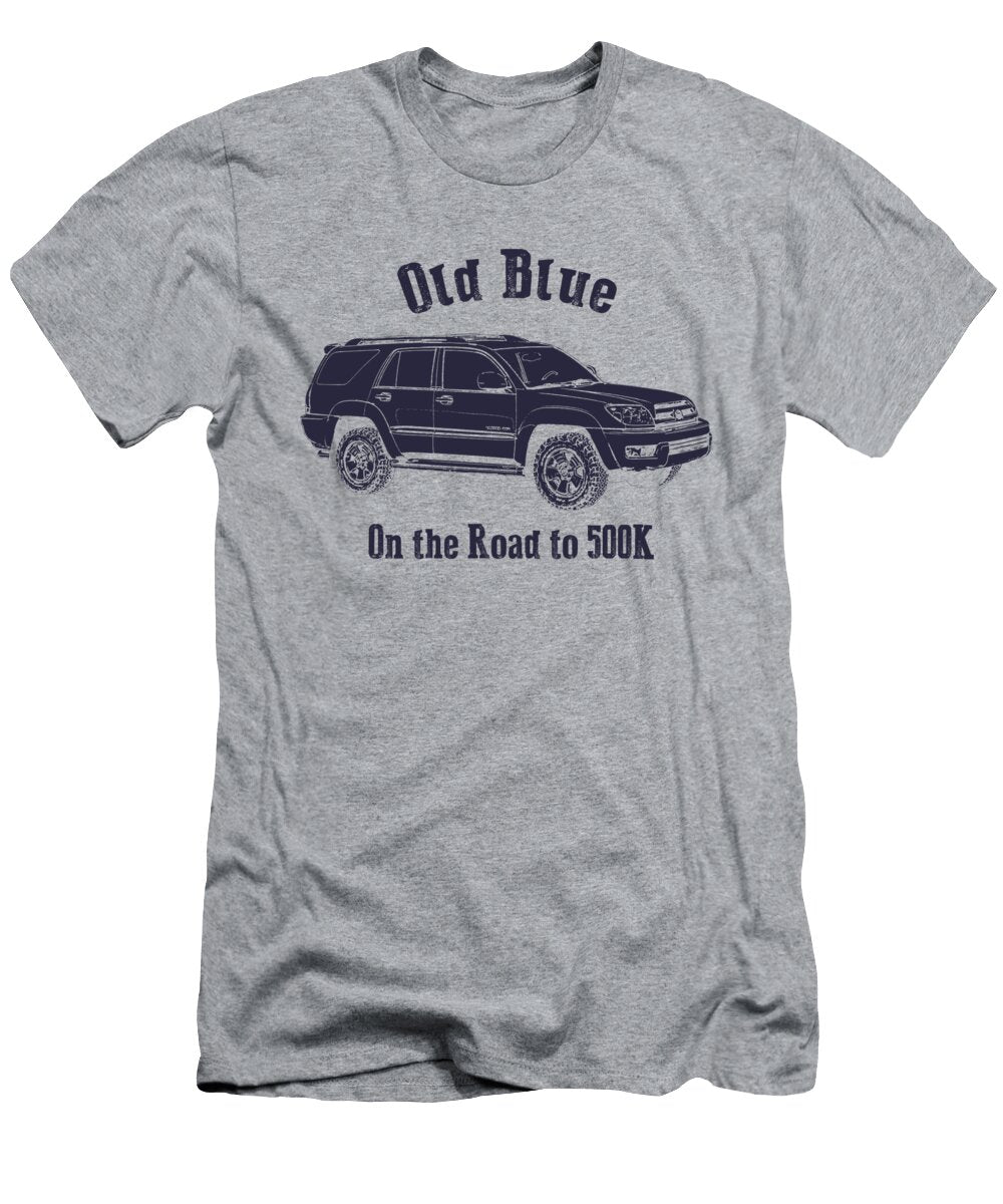 Old Blue Blue Lettering Peter Tellone T-Shirt