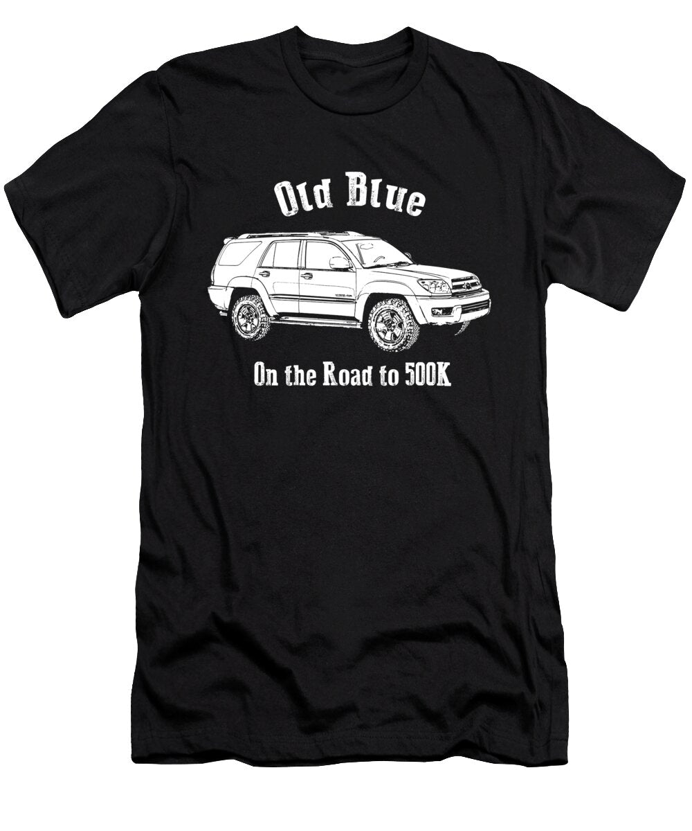 Old Blue White Lettering Peter Tellone T-Shirt