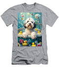 Old English Sheepdog Dog Enjoying a Bubbly Bath Adrien Efren T-Shirt