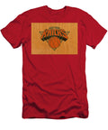 Old New York Knicks Basketball Gym Floor Design Turnpike T-Shirt