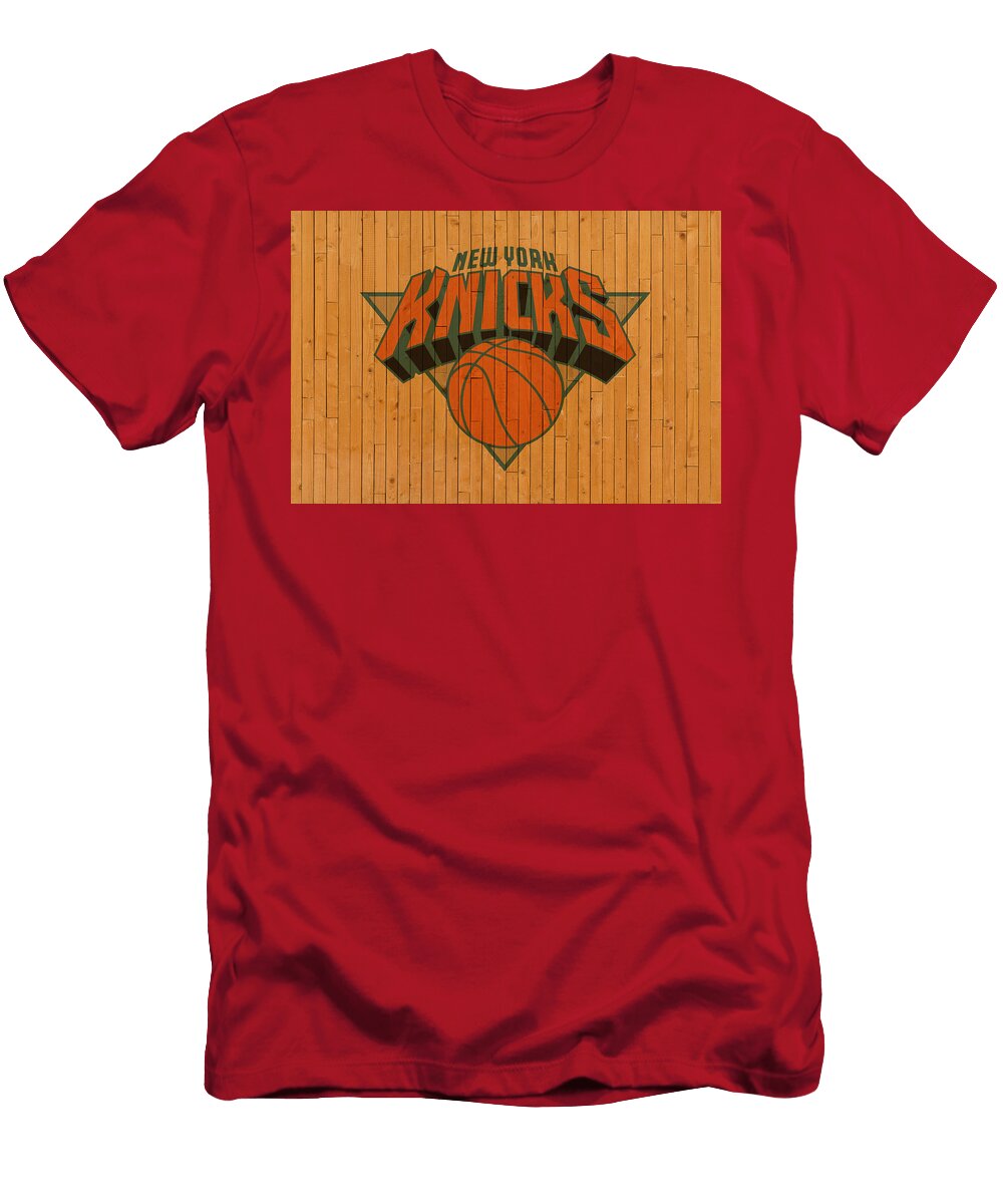 Old New York Knicks Basketball Gym Floor Design Turnpike T-Shirt