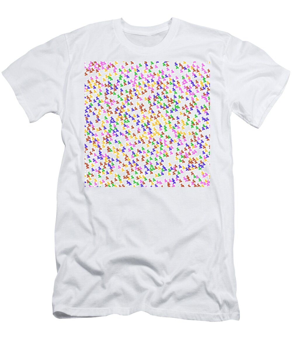 Om Mantra 1008 Super Spread 3 Color Pattern Navin Joshi T-Shirt